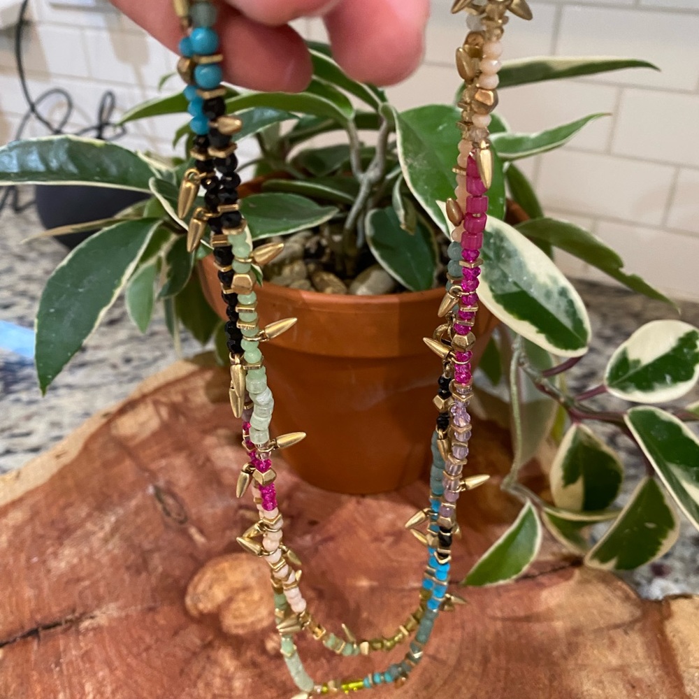 Stella & Dot mixed gemstone necklace